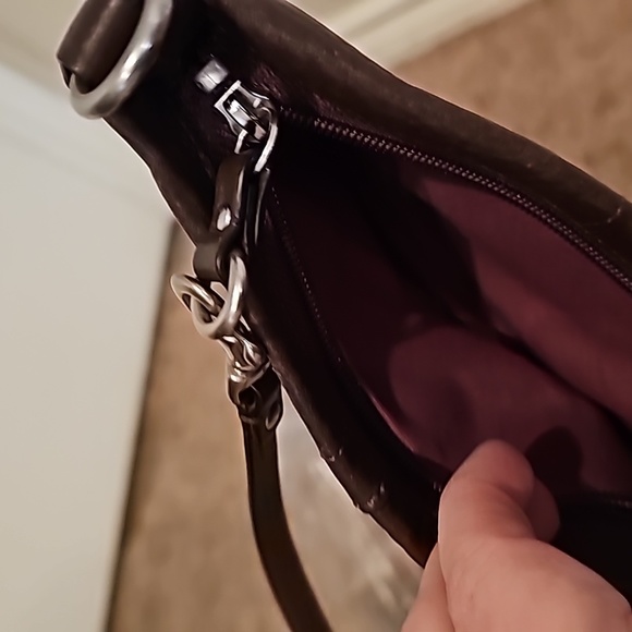 Coach Brown Pebbled Wristlet - Picture 7 of 7